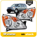 2X Headlights for Honda CR-V (2005–2006) Clear Lens L+R