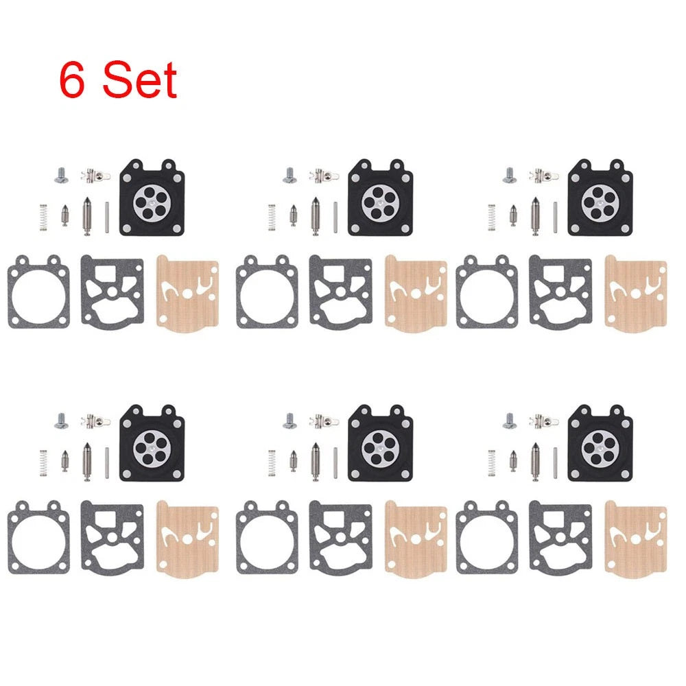 Set of 6 Carburetor Repair Kits for Stihl 024 025 026, Echo, Husqvarna (WALBRO K11-WAT)