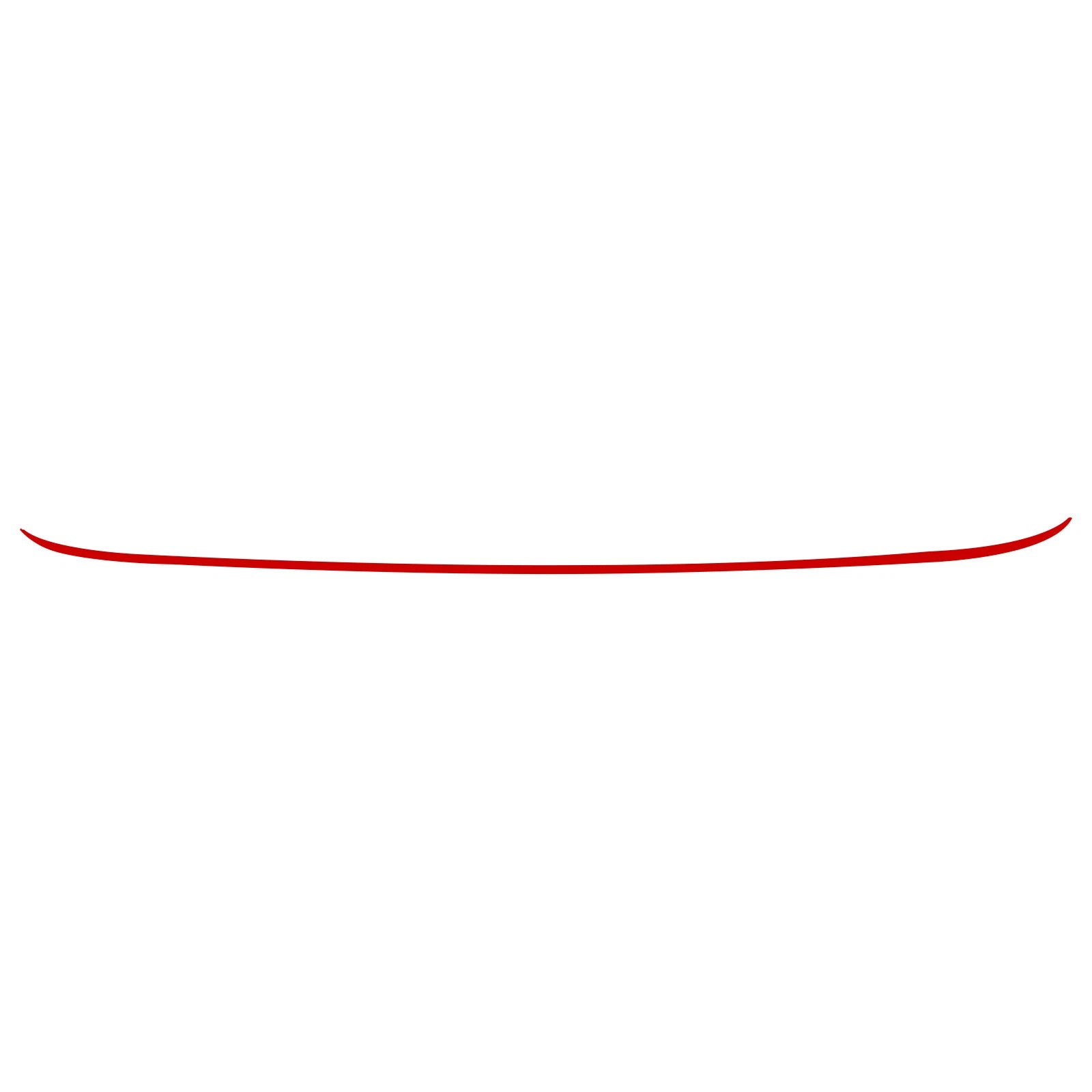 Red Front Grille Pinstripe Trim Sticker Decal for Lexus IS (2014-2017)