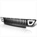 Vertical Fence Front Lower Bumper Grille Frame w/LED Ring for Ford Mustang (2015–2017)
