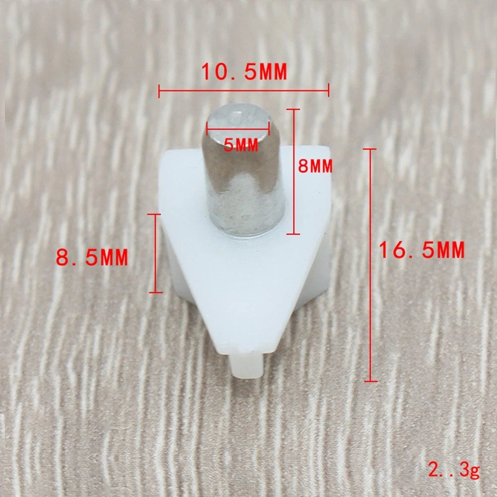 50 Pcs Shelf Studs Pegs with Metal Pin for Universal Shelving