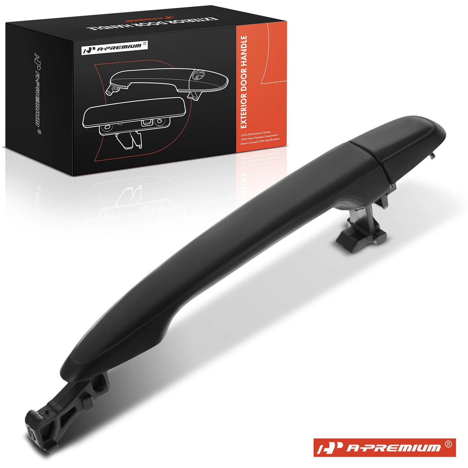 Exterior Door Handle Rear Primed Black for Toyota Highlander (2007-2011)