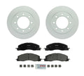 2X Front Vented Rotors & Semi-Metallic Brake Pads for Ram Dodge