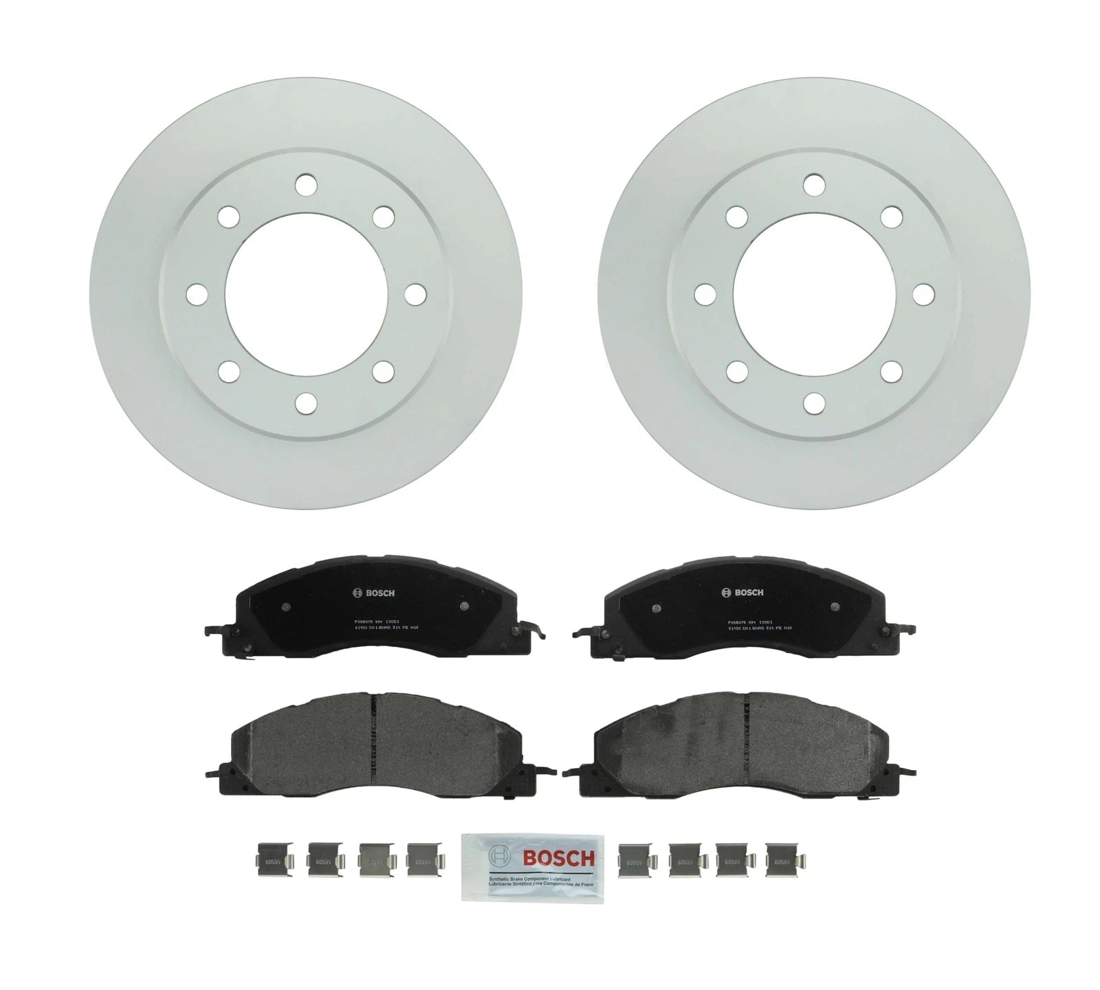 2X Front Vented Rotors & Semi-Metallic Brake Pads for Ram Dodge