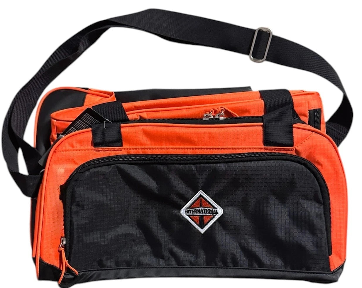Trucker Duffel Bag for International Trucks (Black/Orange)