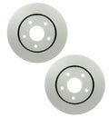 Set of 2 Bosch QuietCast Front Disc Brake Rotors for Chrysler Dodge GMC