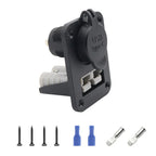 USB + Type C Power Socket Flush Mount for Anderson Plug Camper Boat Caravan