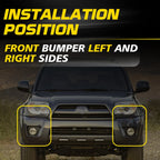 Set of 2 Bumper Brackets for Toyota 4Runner (2006–2009)