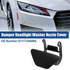 Left Headlight Washer Spray Nozzle Cover Cap for BMW 5 Series F10 Black