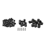 75X Black Engine Bolt Topper Caps for Harley Touring Road Street Glide (07-16)
