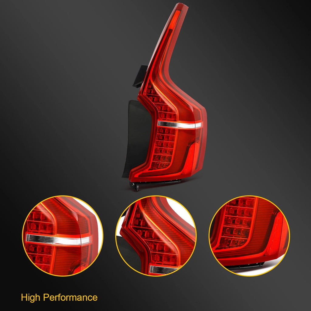 Right Side Red LED Tail Light Assembly for Volvo XC90 (2016–2024)