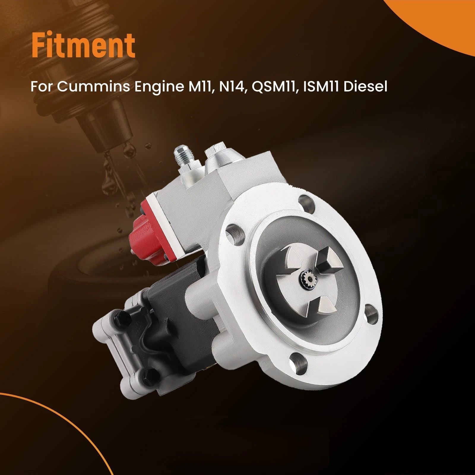 Diesel Fuel Pump and Gasket for Cummins N14 M11 QSM11 ISM11 (1986–2007)