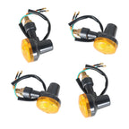Set of 4 Universal Motorcycle Turn Signal Lights Amber Indicator