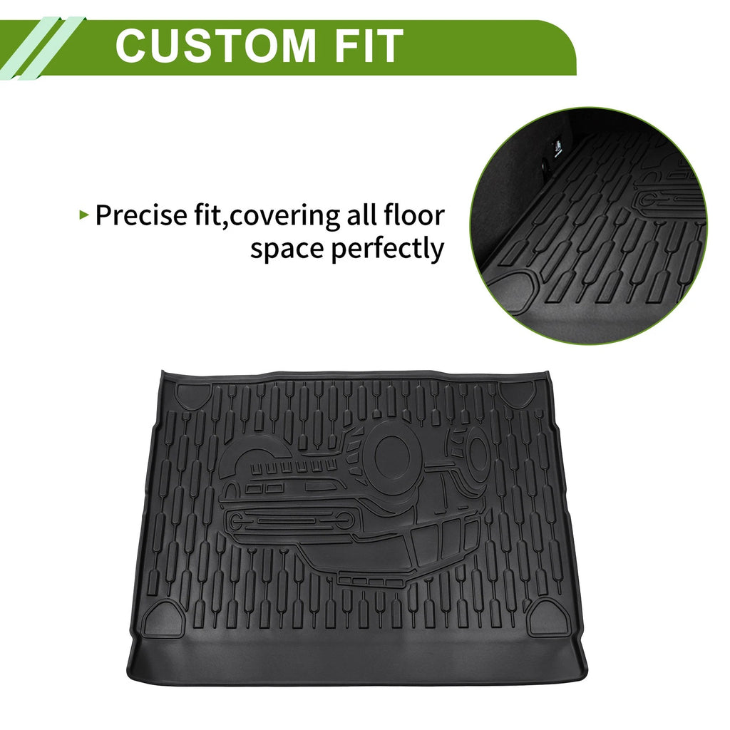 Rear Trunk Mat for Ford Bronco 4-Door (2021–2024) TPE Cargo Liner