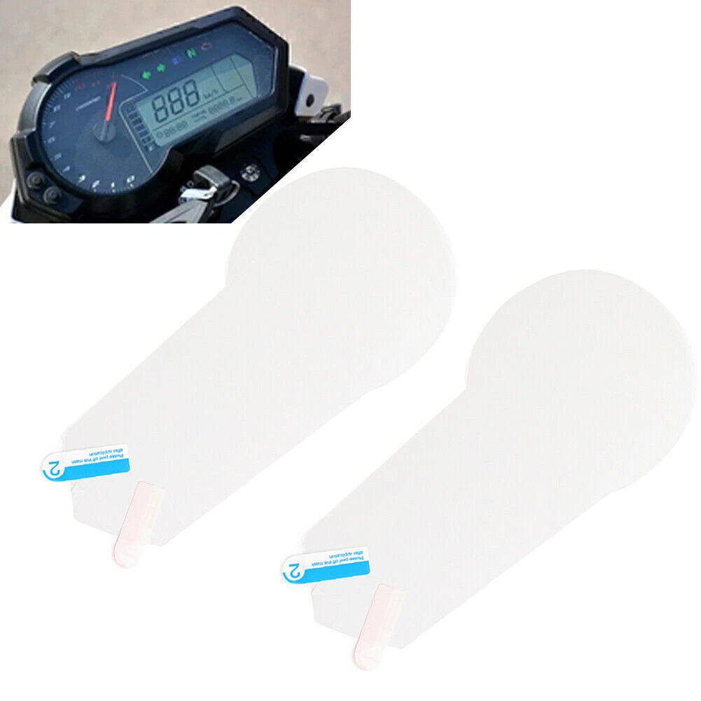 2X Clear PVC Speedometer Screen Film Protector for Benelli TNT125 (2019–2023)