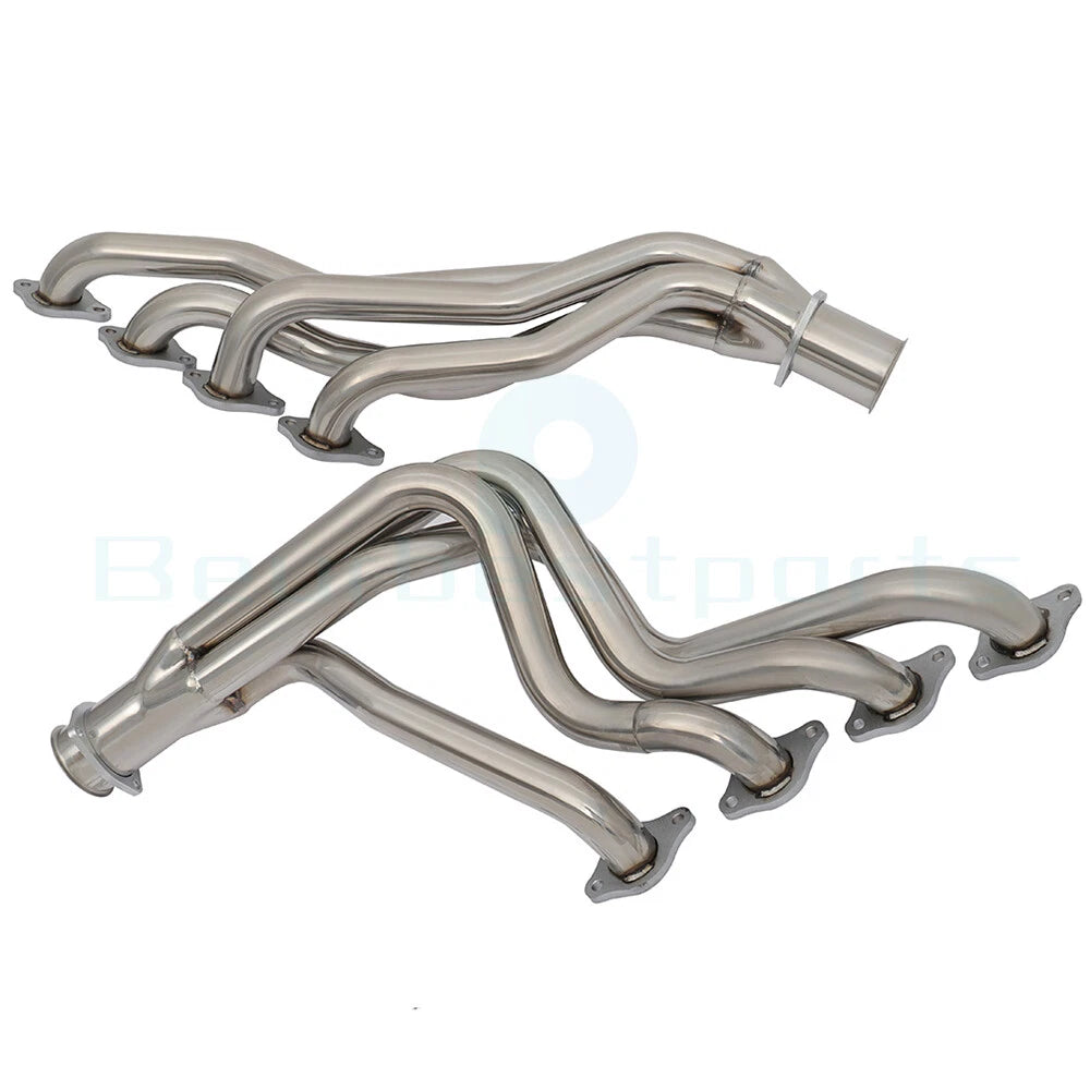 Pair Long Tube Headers for Chevy Big Block 396 402 427 454 (1967–1972)