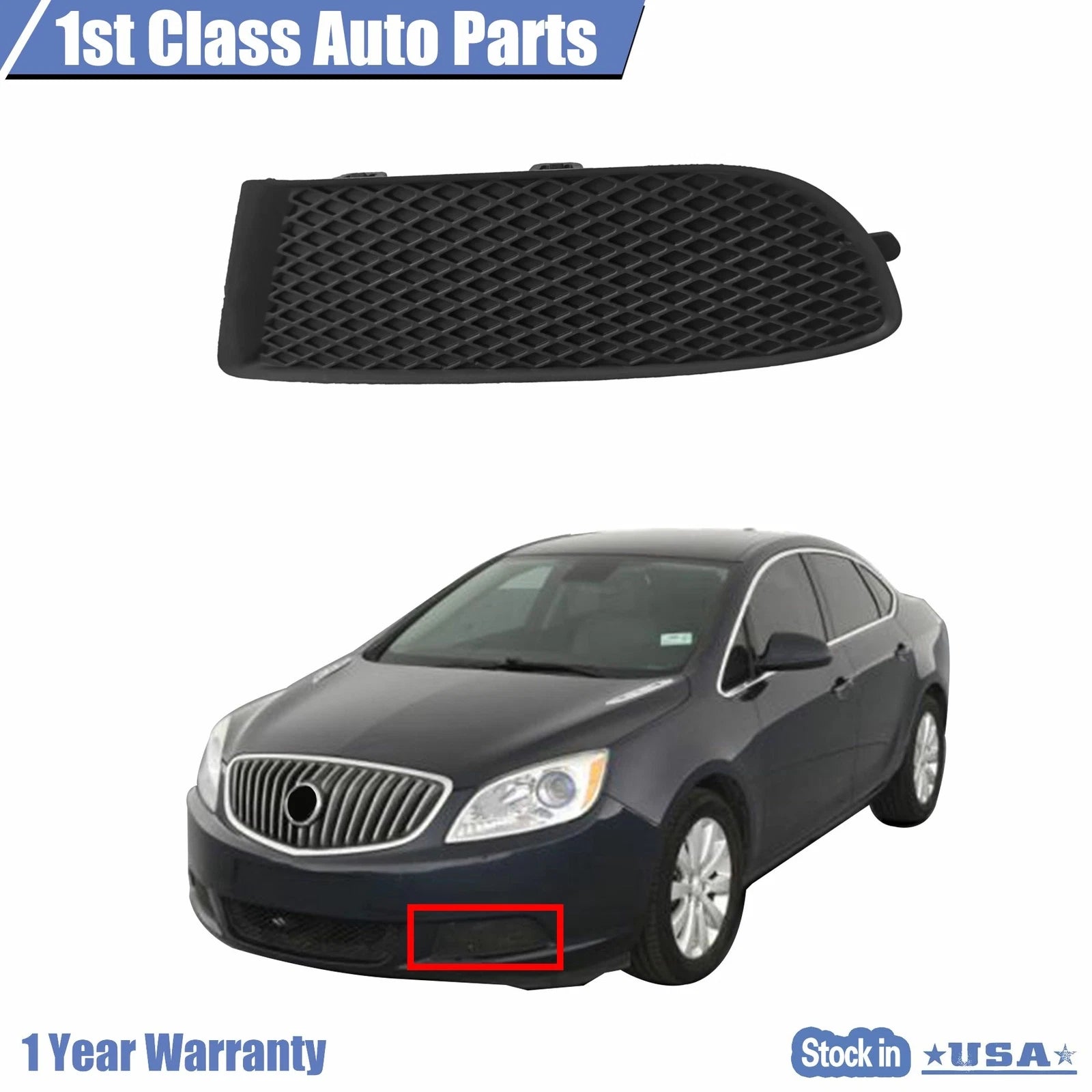 Front Left Bumper Bezel for Buick Verano (2012–2017)