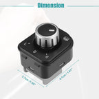 Set of 1 Rear View Mirror Remote Control Switch for Volkswagen (No. 5ND959565A)
