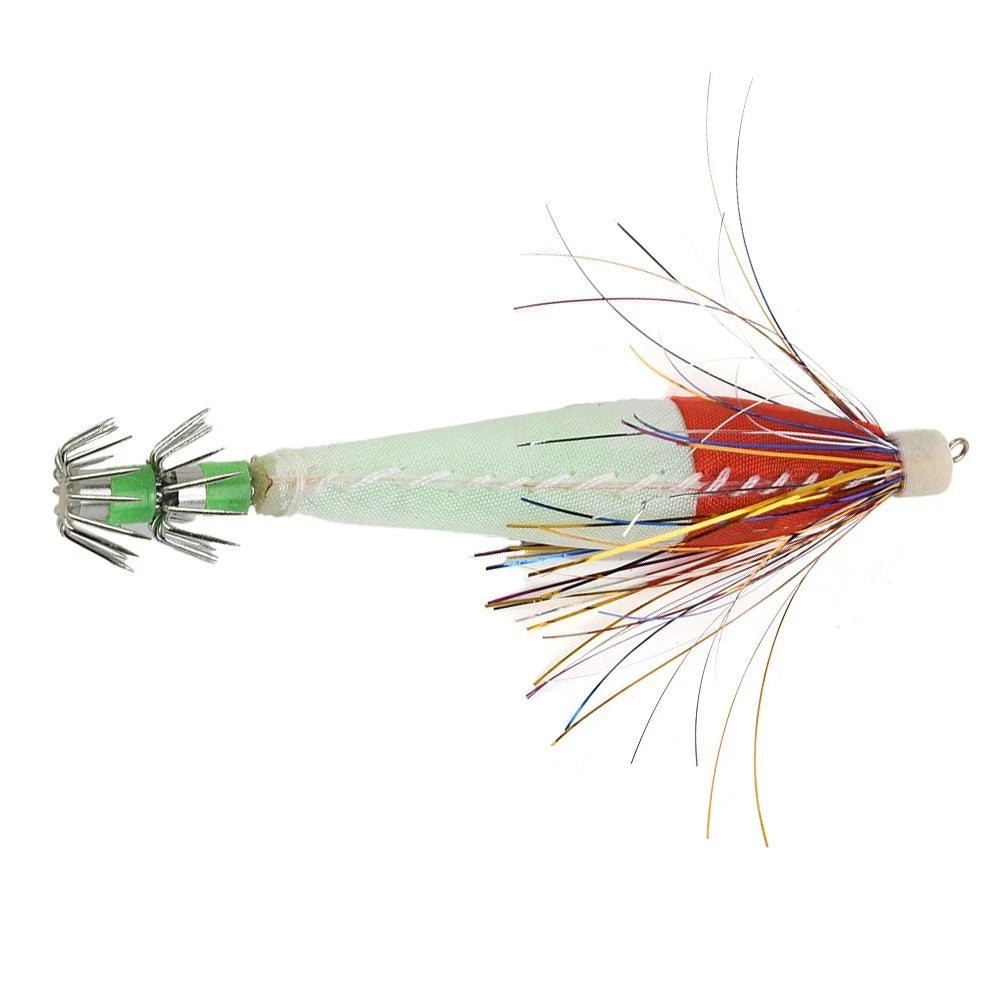 Fishing Lures Squid Hook Jigs Wooden Shrimp 1pc 6g Bait
