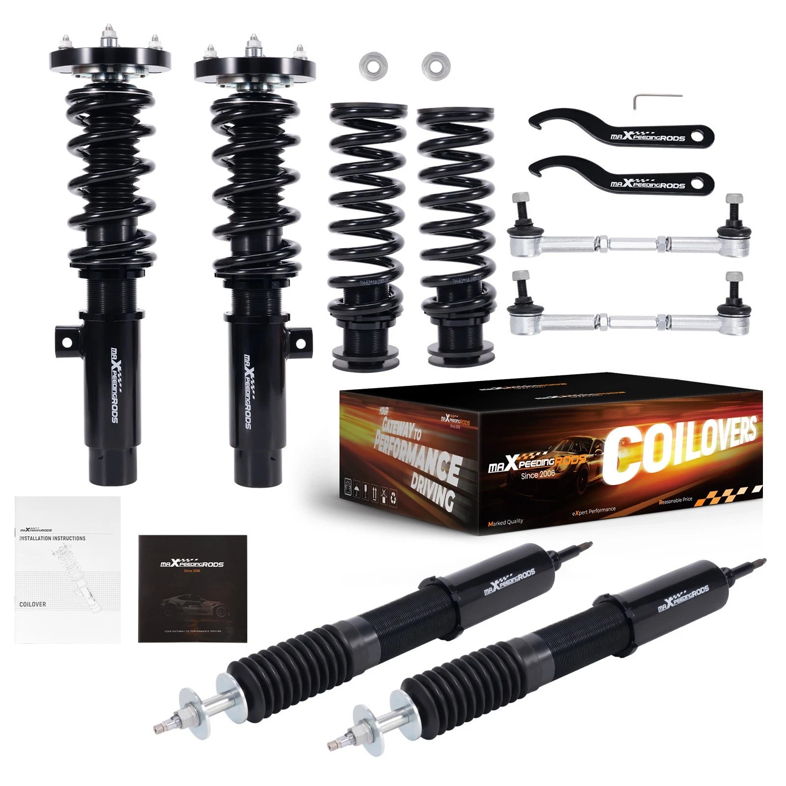 Coilovers Lowering Kit 24 Level Damping for BMW 3-Series E90 E92 (2006–2013)