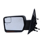 Power Folding Mirror for Ford F-150 (2011–2014) - Left, Puddle Light, Paintable