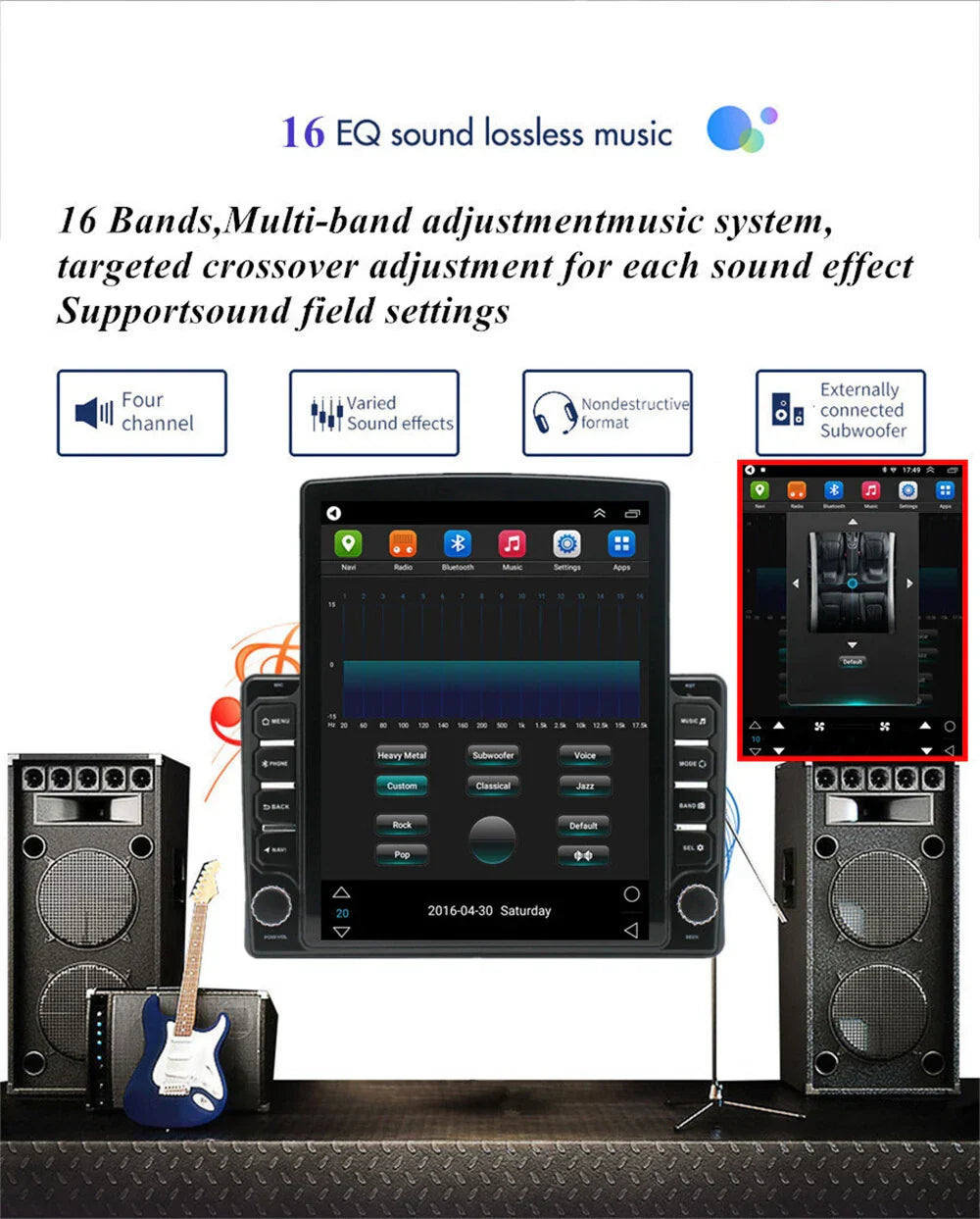 9.7" Android 13 Car Stereo GPS Navigation for Fiat Panda (2003-2012)