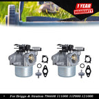 2X Carburetor for Briggs & Stratton Engines (Various Models)