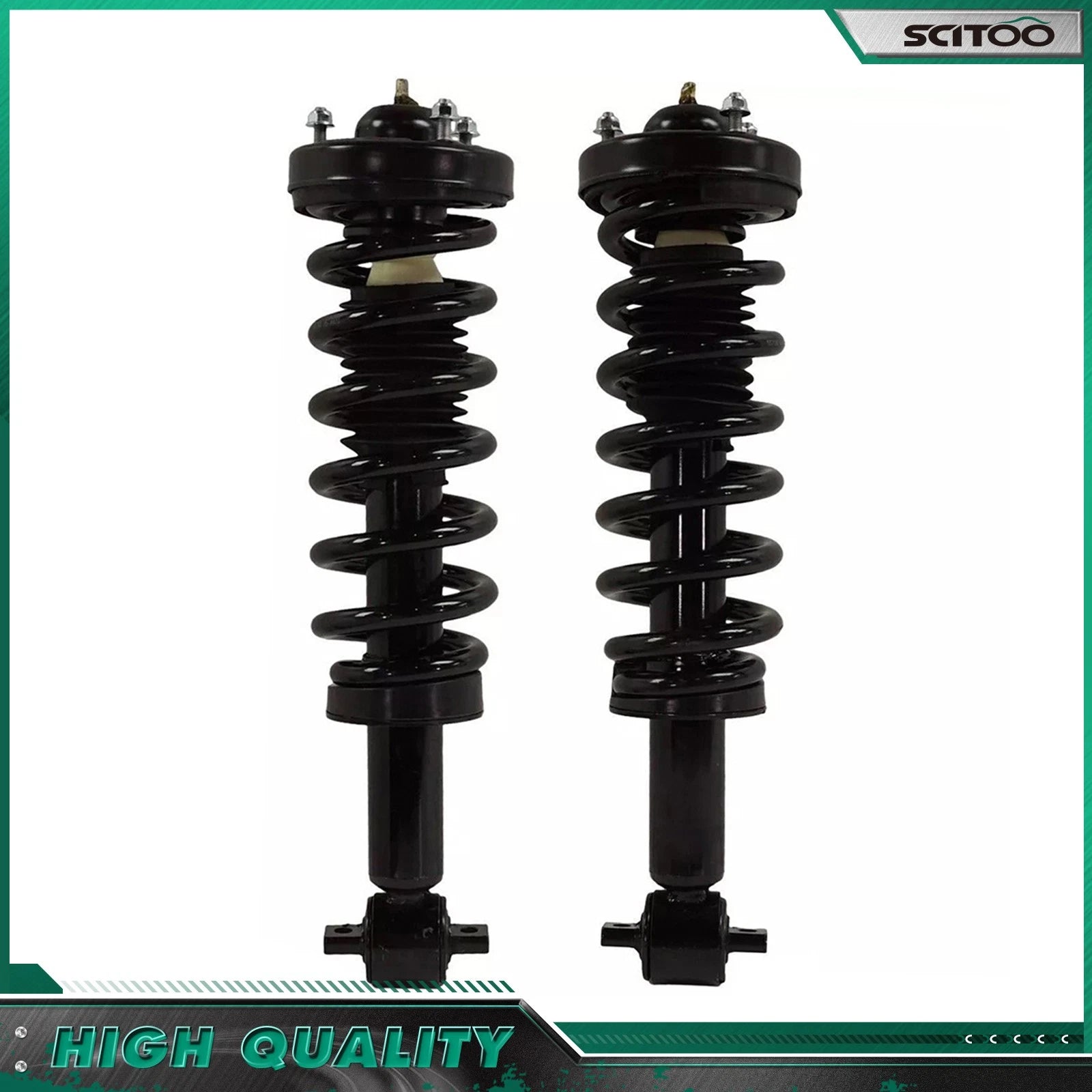 Front Struts w/ Coil Spring Sway Bars Assembly Kit for Ford F-150 (2015–2018)