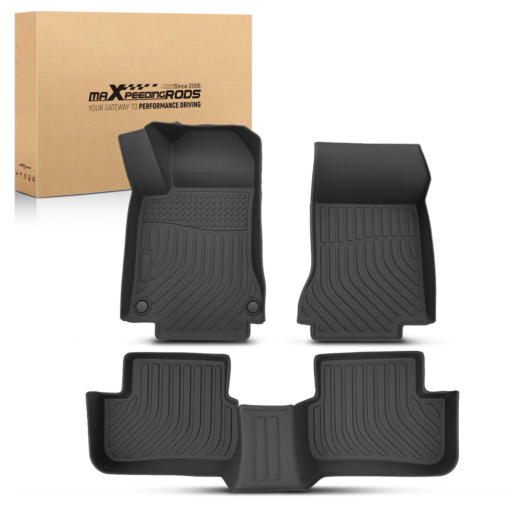 Black Rubber Carpet Floor Mats for Mercedes-Benz GLA250/GLA45 AMG (2015–2020)