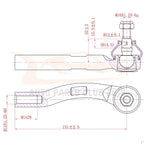 Set of 4 Front Lower Control Arms & Outer Tie Rods for Nissan Sentra (2007-2012)