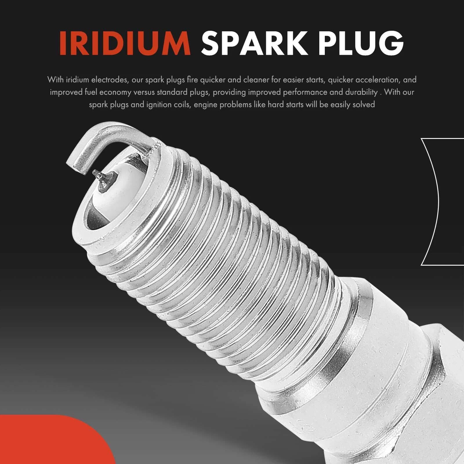Set of 8 Ignition Coils & 16 Iridium Spark Plugs for Ford F-250