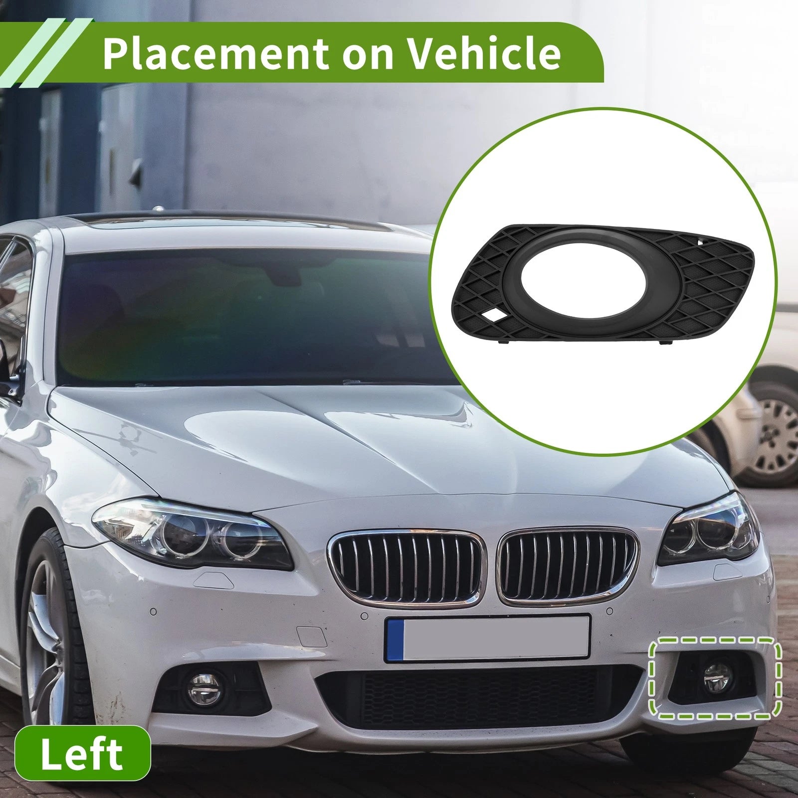 1 Pc Fog Light Grill for Mercedes Benz W164 (2006–2008) No. 1648260124
