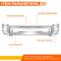 Front Bumper Face Bar for Dodge Ram 2500 3500 (2010–2018) w/ Fog Light Holes Chrome