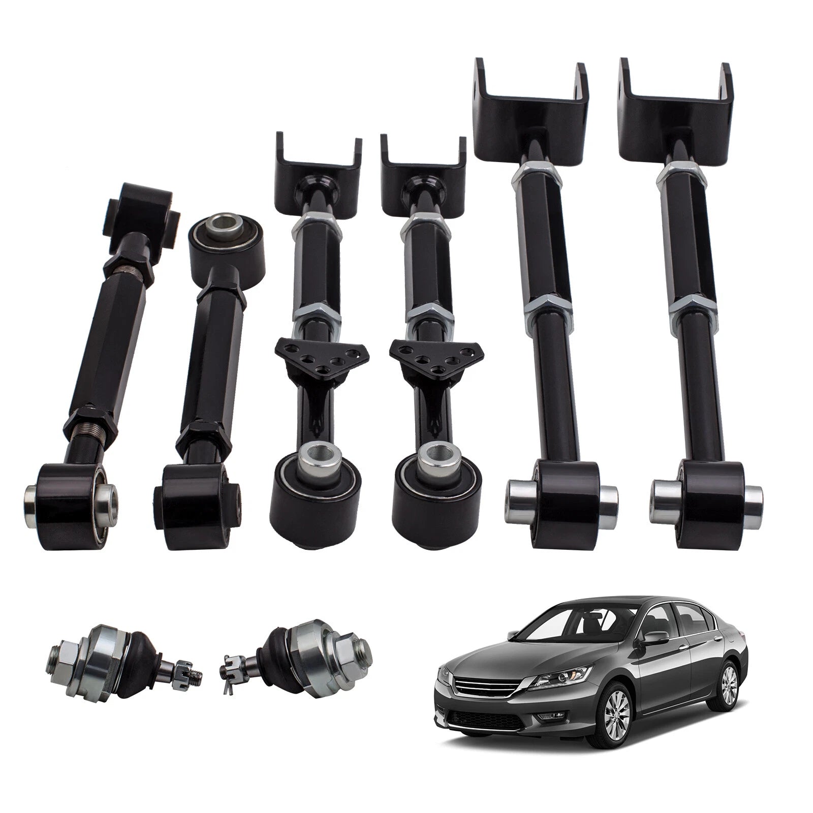 Coilover Shock & Adjustable Control Arm Toe Kit for Honda Accord TSX (2008–2014)