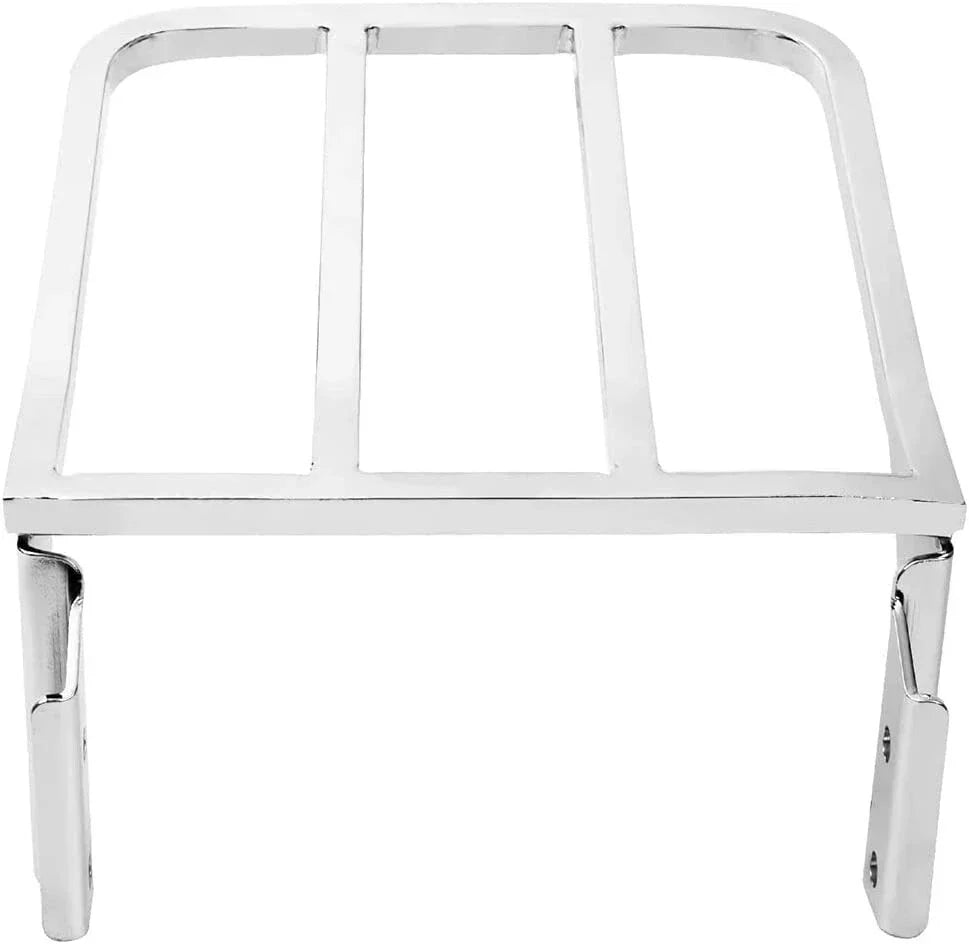 Chrome Sissy Bar Backrest Luggage Rack for Harley Sportster XL, Dyna, Softail