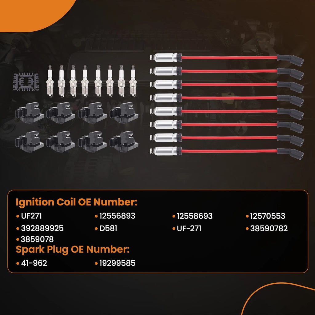 8x Ignition Coil Pack for Workhorse Fastrack FT1461 V8 (2004–2005)
