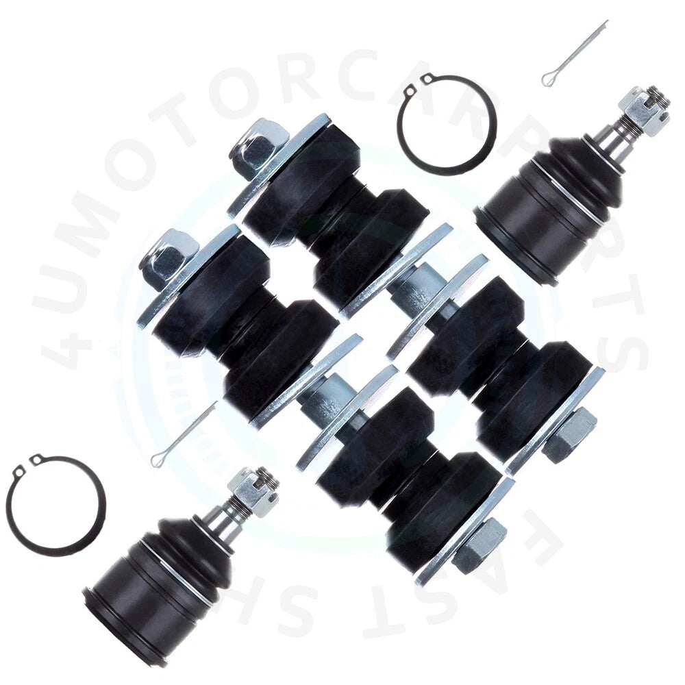Set of 4 Front Sway Bar End Links & Lower Ball Joints for Honda Civic CRX (1988–1991)