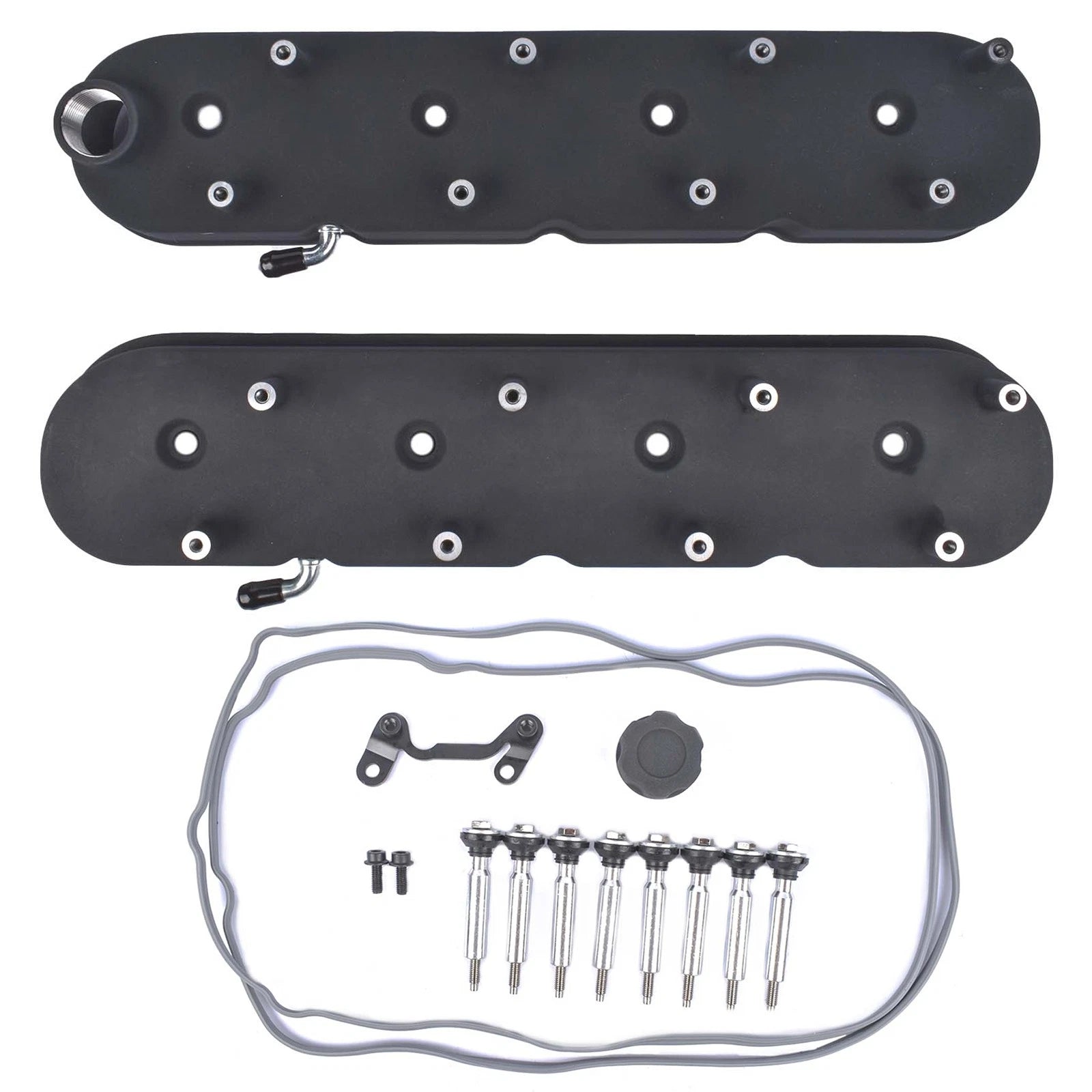 Tall Black Cast Aluminum Valve Covers for LS1 LS2 LS3 (YYYY–YYYY)