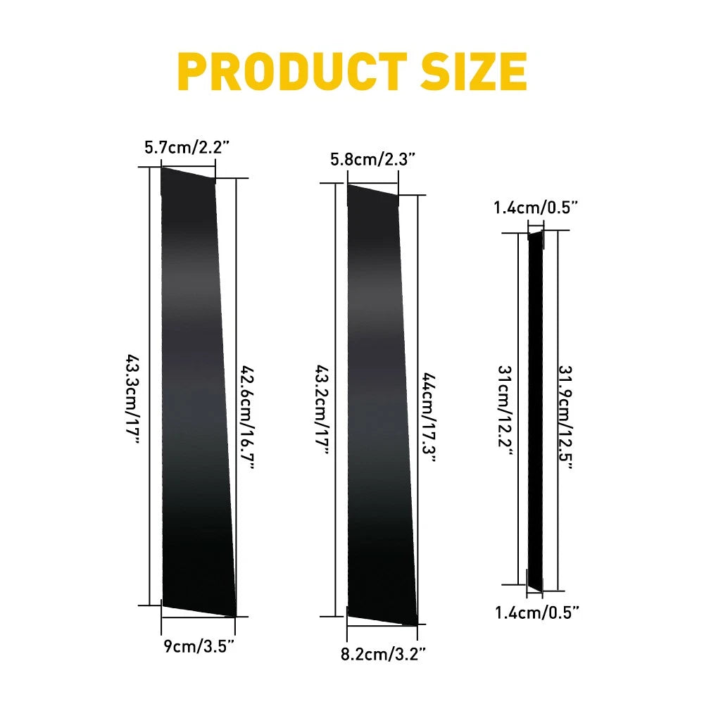 Set of 6 Decal Covers for Toyota Camry (2012–2017)