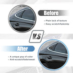 Pair of Rear Window Louver Shades for Hyundai Sonata DN8 (2020–2022) Gloss Black