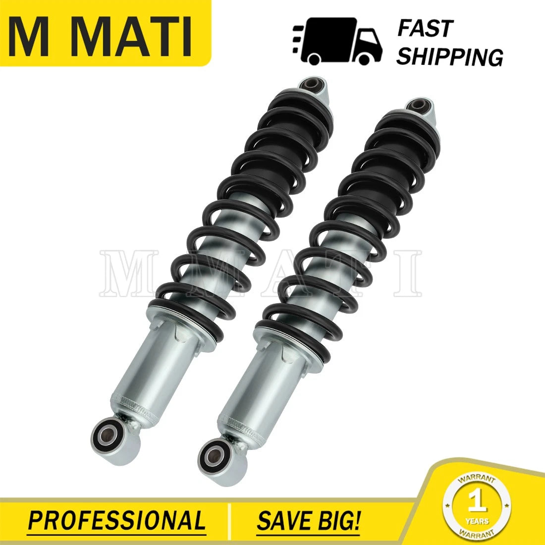 Set of 2 Rear Coil-Over Shock Absorbers for Honda Sportrax TRX250EX (2001–2009)