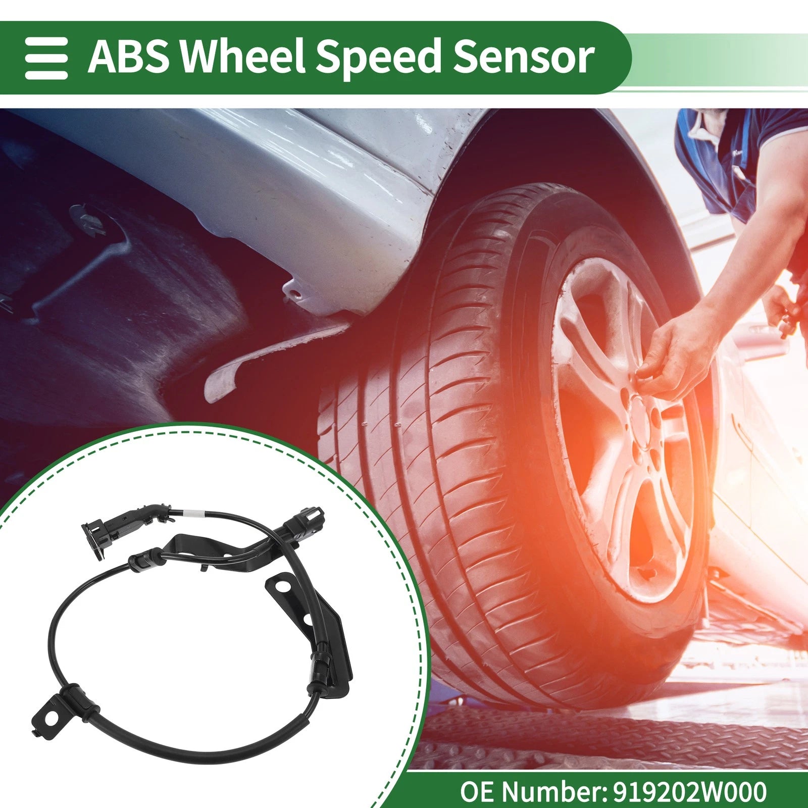 ABS Wheel Speed Sensor No. 919202W000 for Hyundai Santa Fe (2013–2019)