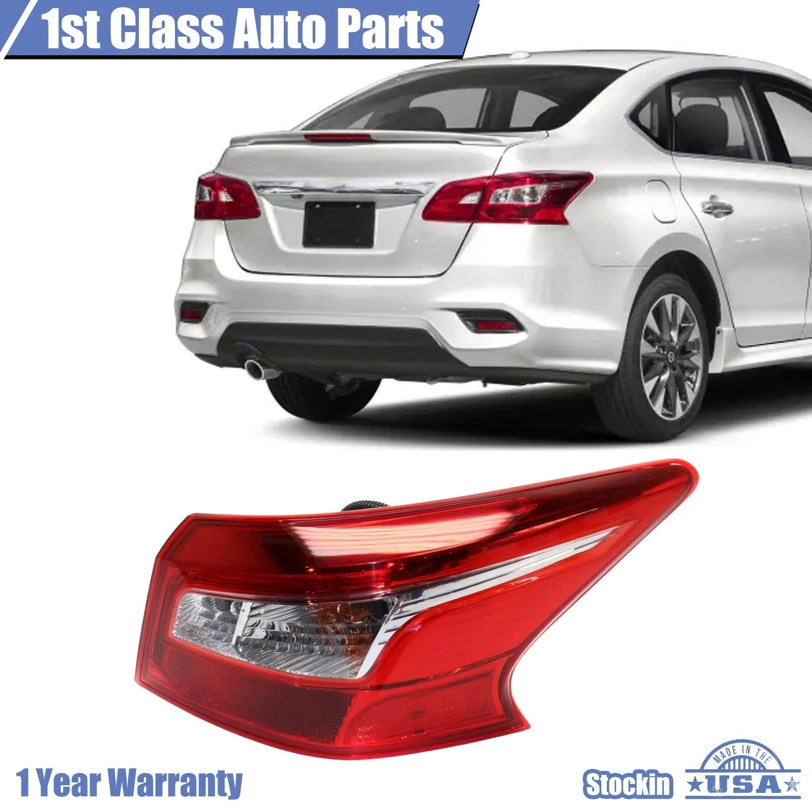 Rear Right Tail Light for Nissan Sentra (2016–2019)