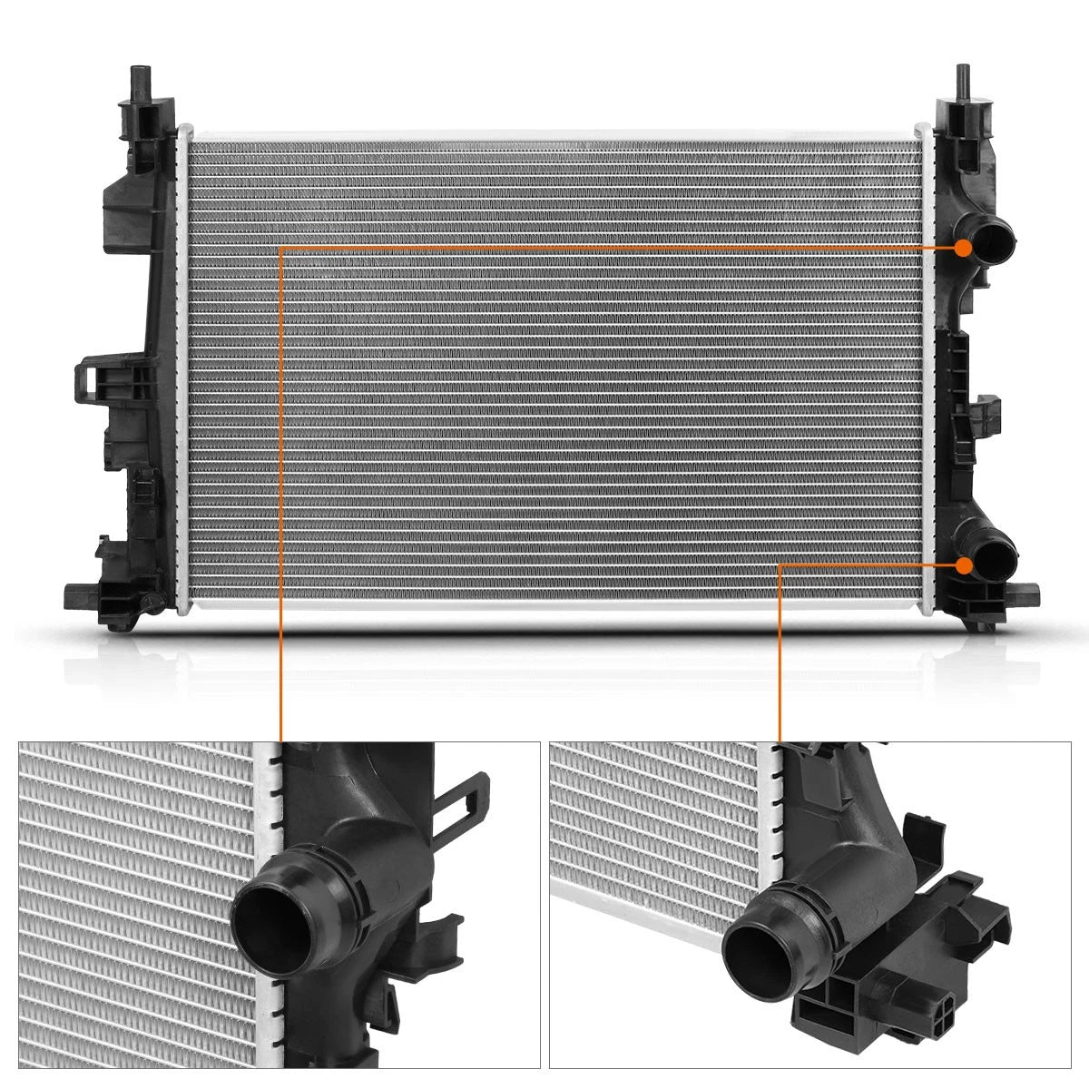 Aluminum Core Radiator DPI-13533 for Jeep Renegade/Ram Promaster City (2015–2020)