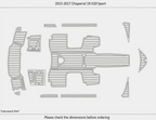 EVA Pads for Chaparral 19 H20 (2016) - Teak Deck Foam Flooring Mat