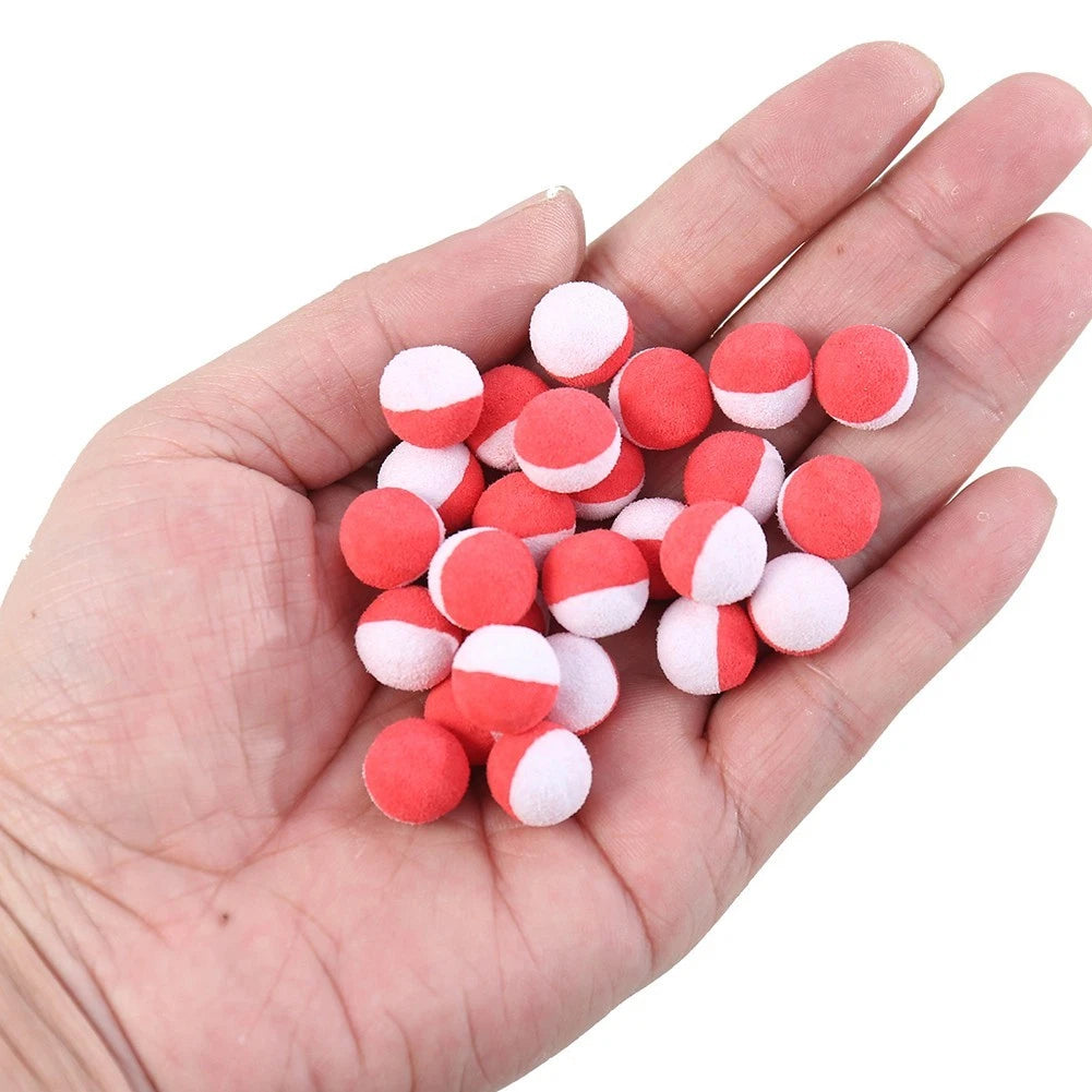 30pcs Dual Color EVA Fishing Beads for Carp Bait Rig