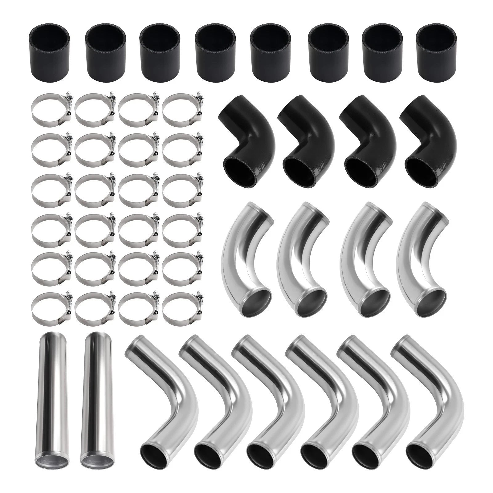 12PCS Intercooler Pipe Piping Kit for Universal 2.5" (Fits )