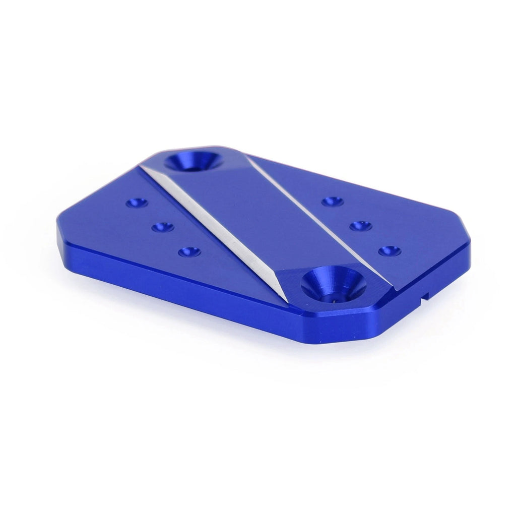 CNC Front Brake Fluid Reservoir Cover Blue for Piaggio MP3 300 400 500 (2015–2021)