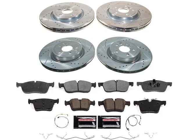 Front and Rear Brake Pad and Rotor Kit for Jaguar F-Pace (2017–2020) FC583FQ