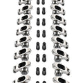 Set of 16 Stainless Steel Roller Rocker Arm Nuts for BBC 454 396 427 (1965–2000)